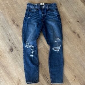 Skinny Y2K Distressed Blue Jeans